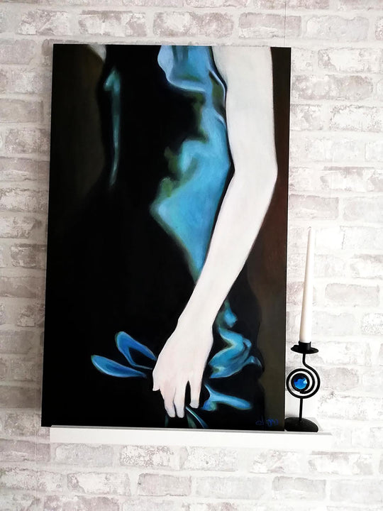 BLUE VELVET. Obra de María del Roxo (70*50 cm)