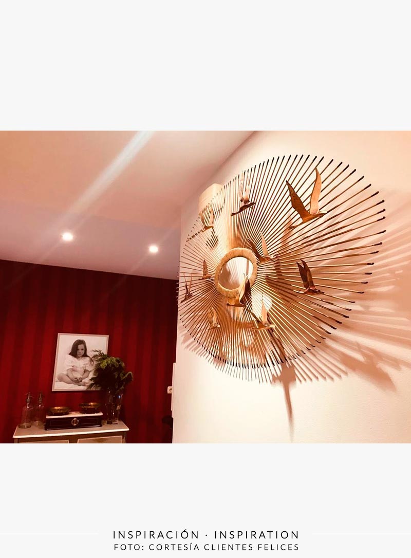 Escultura sol pared curtis jere atribuido metal con pajaros sunburst wall art sculpture with birds