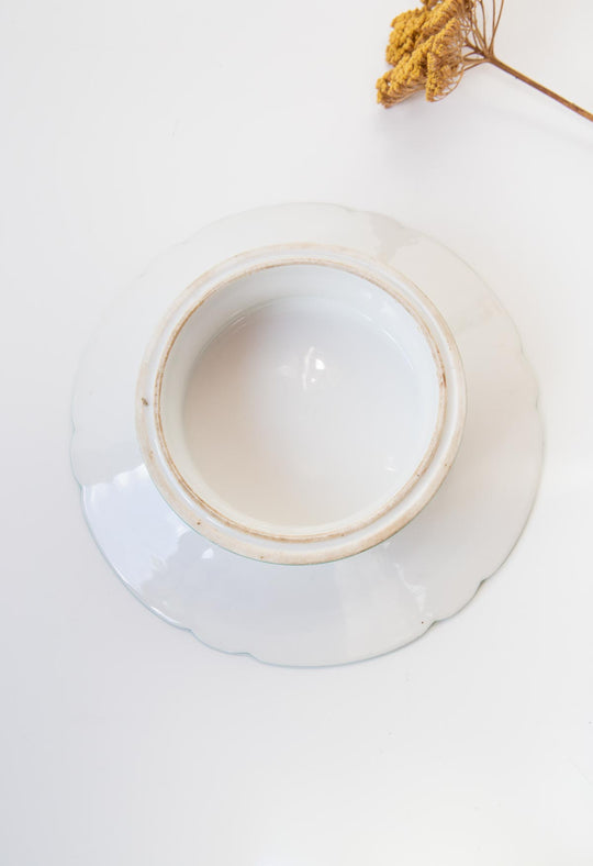 Antiguos pies de tarta porcelana Vieux Paris (x UNIDAD)