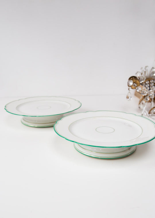 pie de tarta frances porcelana antiguo vieux paris limoges