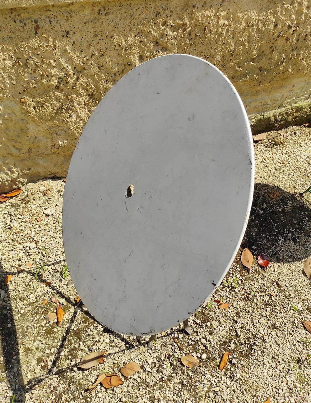 Mesa jardín francesa principios XX plegable (⌀ 80 cm)