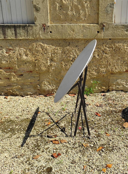 Mesa jardín francesa principios XX plegable (⌀ 80 cm)