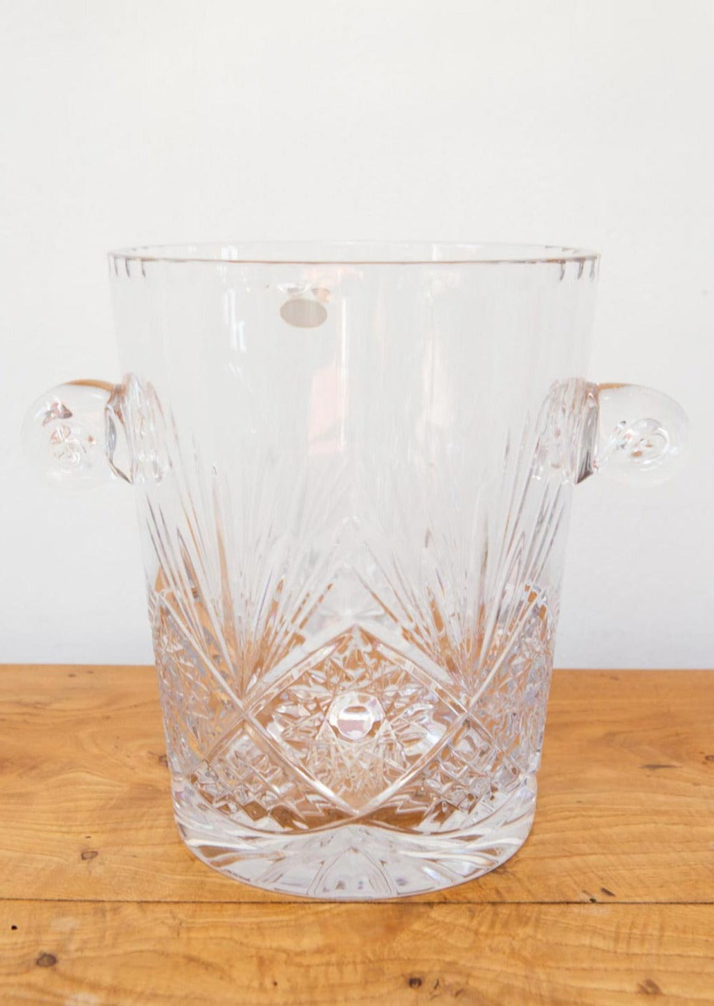 Cubitera cristal tallado Yves Klein Bertrichamps Baccarat años 80/90 French ice bucket