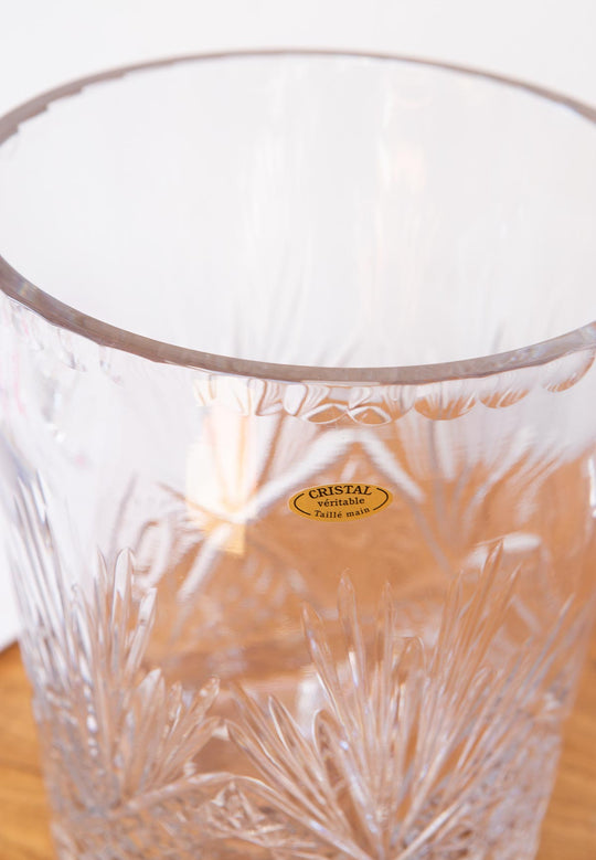 Cubitera cristal tallado Yves Klein Bertrichamps Baccarat años 80/90 French ice bucket