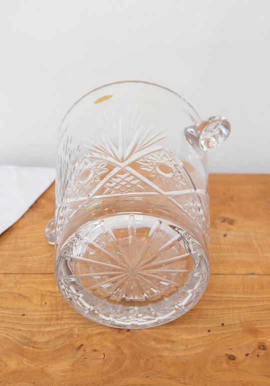 Cubitera cristal tallado Yves Klein Bertrichamps Baccarat años 80/90 French ice bucket