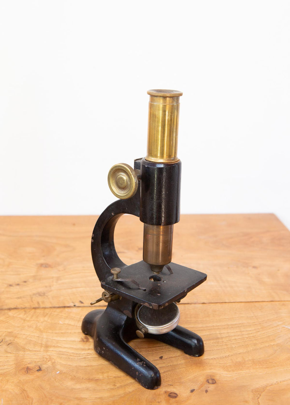 Antiguo microscopio francés finales del XIX (VENDIDO)