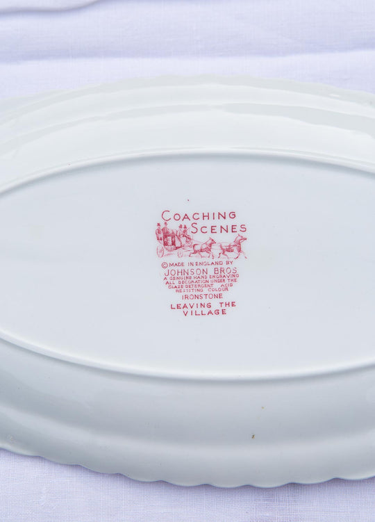 Fuente inglesa Johnson Bros Coaching Scenes dish