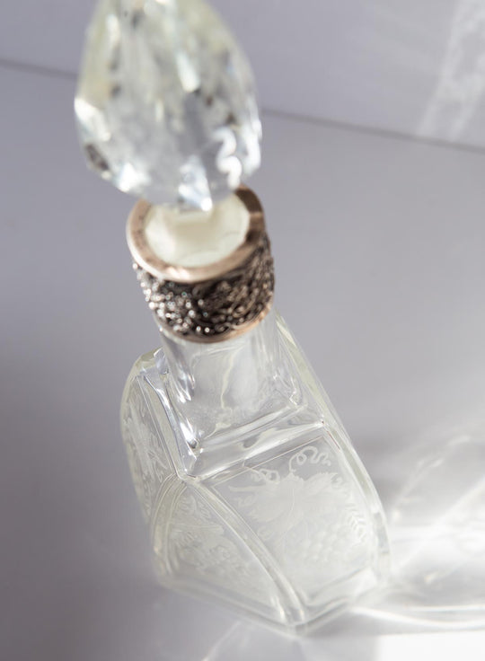 botella licor cristal tallado