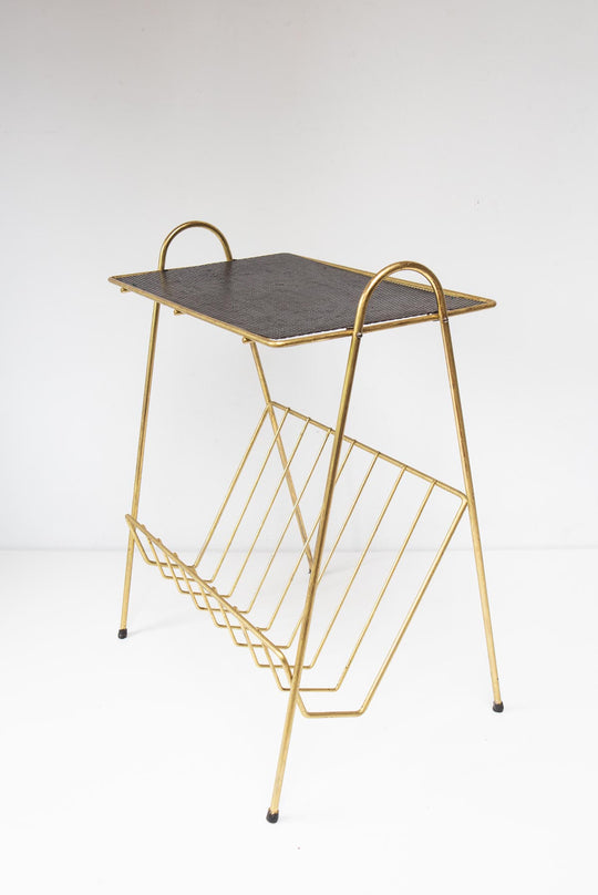 Revistero vintage francés con balda c. 1950s