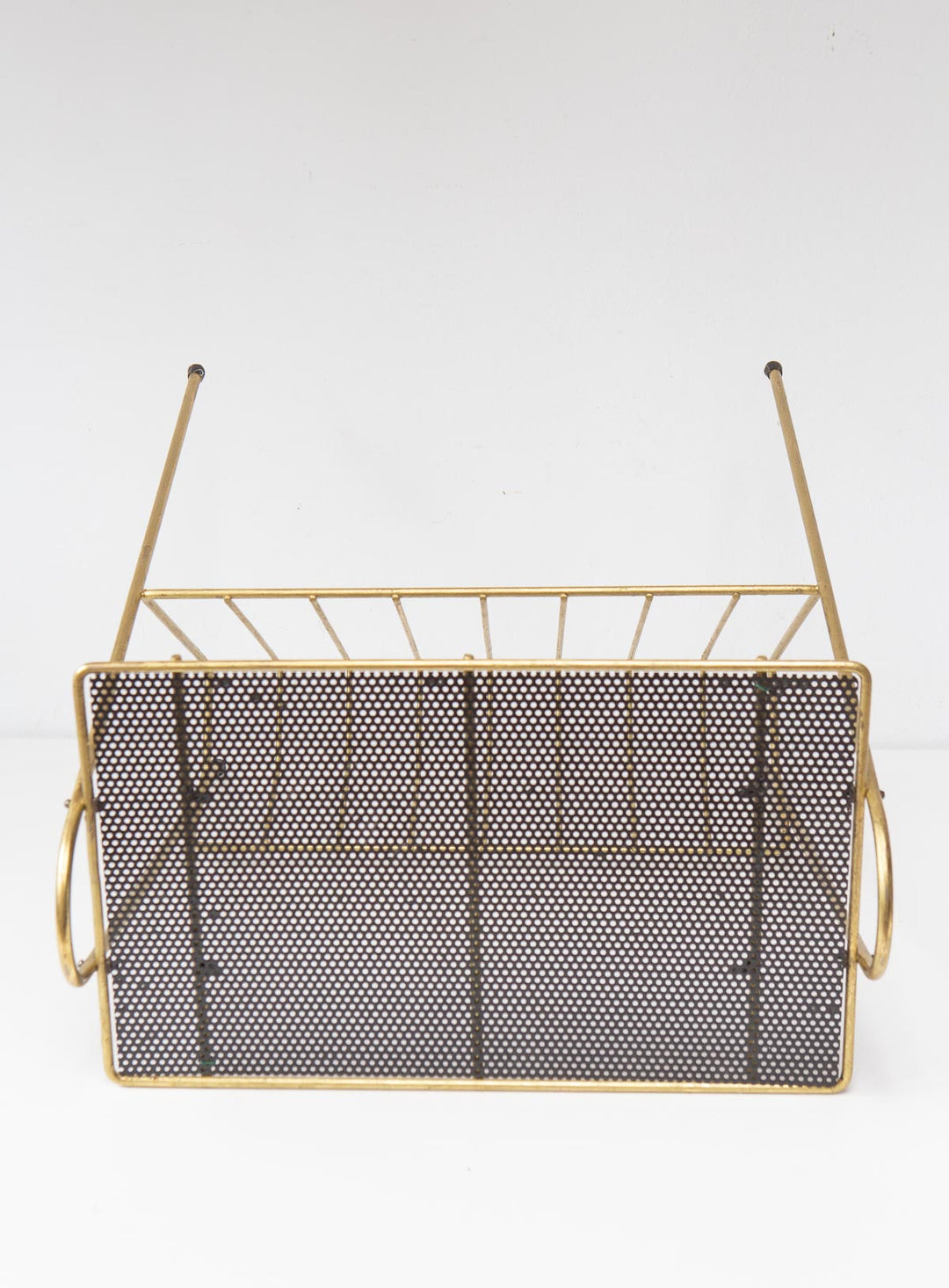 Revistero vintage francés con balda c. 1950s