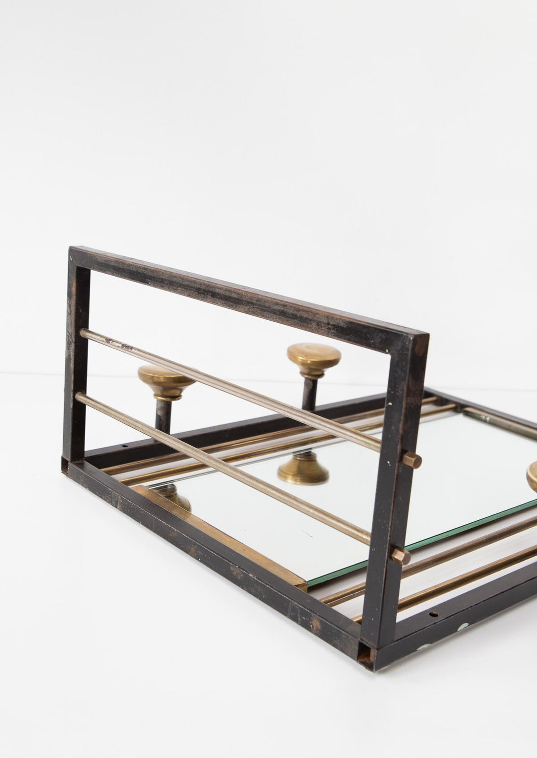 Perchero de pared francés con espejo años 50 French wall coat rack