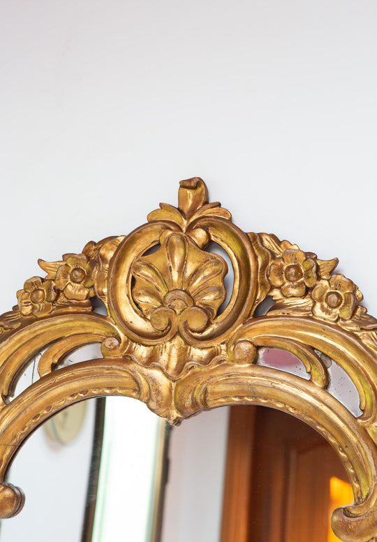 Antiguo espejo dorado francés estilo barroco antique french gilded mirror