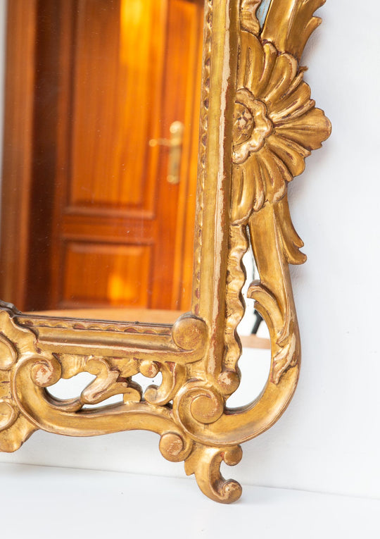 Antiguo espejo dorado francés estilo barroco antique french gilded mirror
