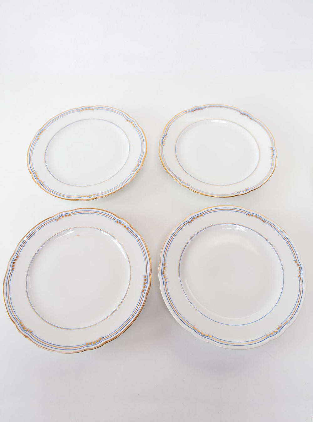 Antiguos pies de tarta porcelana viejo Limoges (⌀ 23 cm)