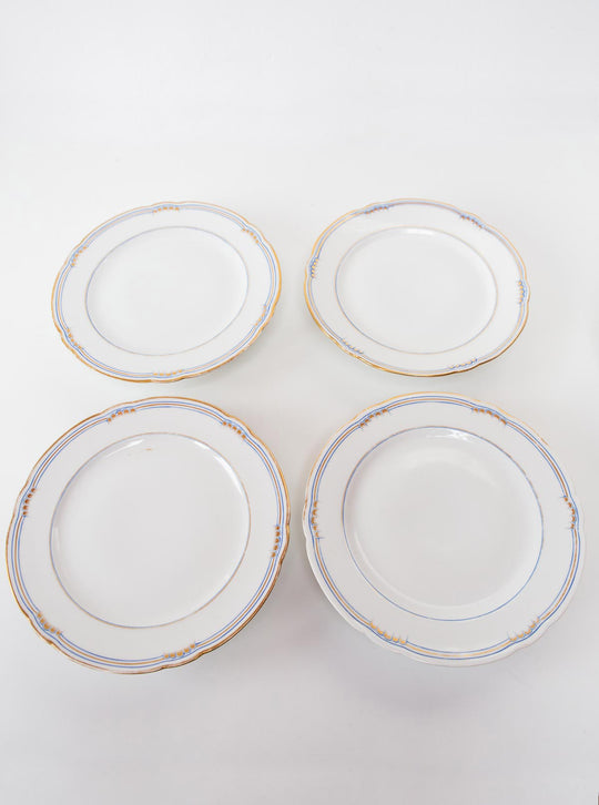 Antiguos pies de tarta porcelana viejo Limoges (⌀ 23 cm)