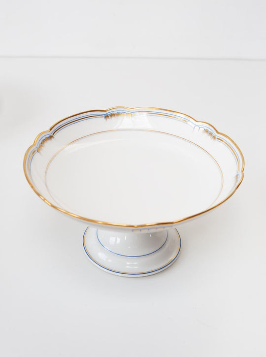 Antiguo frutero porcelana viejo Limoges fruit stand
