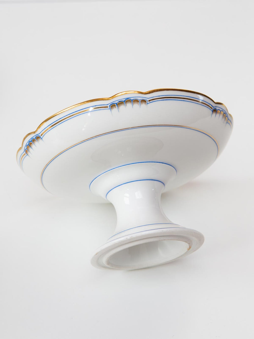 Antiguo frutero porcelana viejo Limoges fruit stand