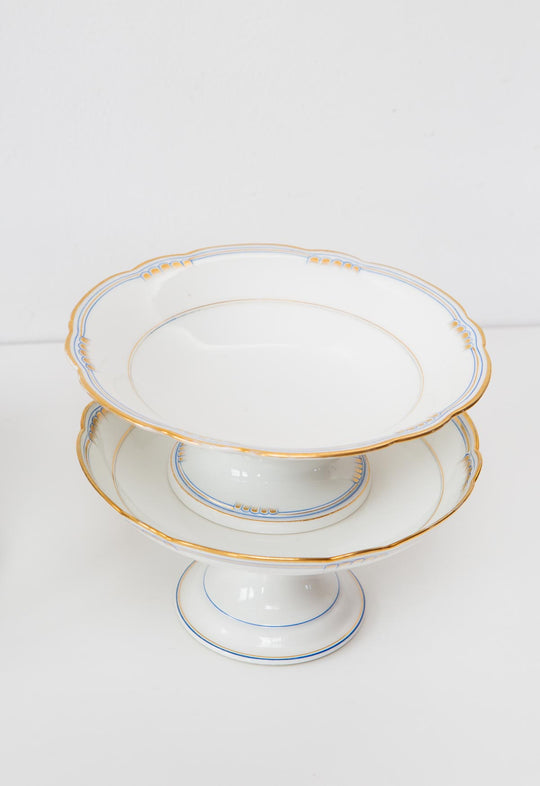 Antiguo frutero porcelana viejo Limoges fruit stand