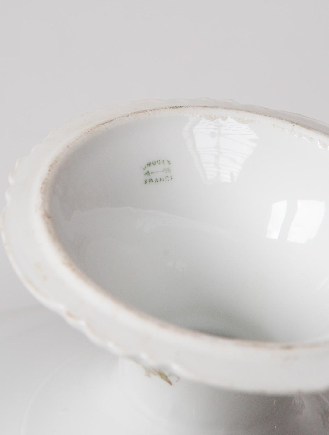 Antiguo frutero porcelana Limoges fruit stand