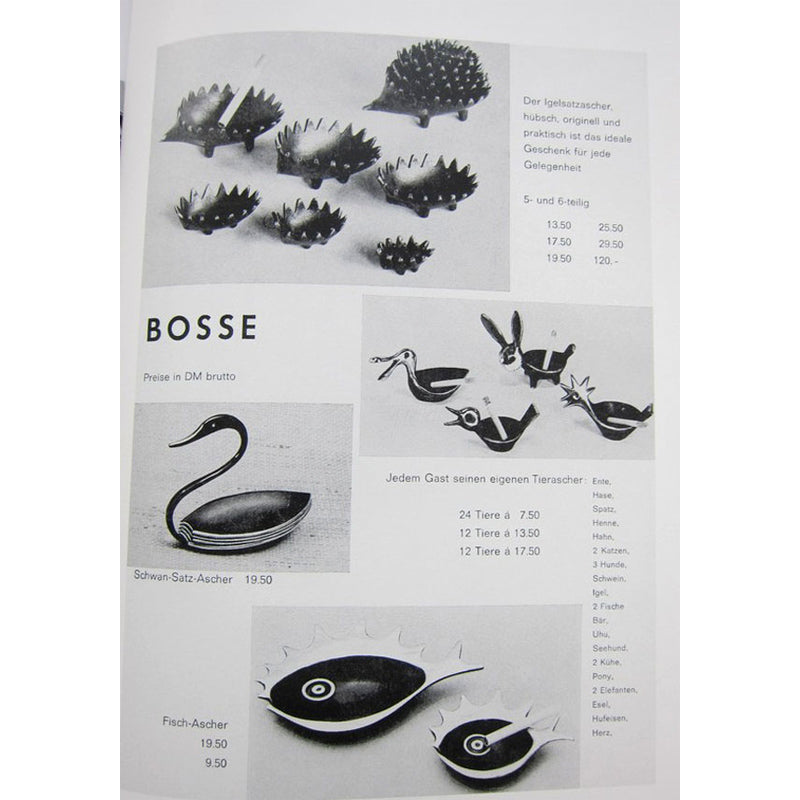 Juego erizos Walter Bosse latón pátina negra años 50 (VENDIDOS)