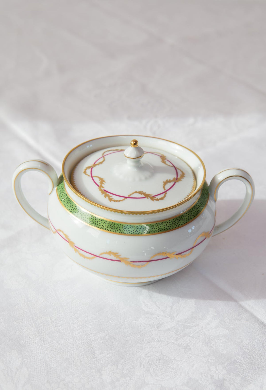 Azucarero HAVILAND Limoges Vieux Paris Vert