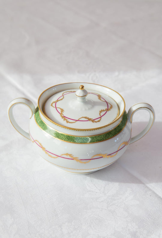 Azucarero HAVILAND Limoges Vieux Paris Vert