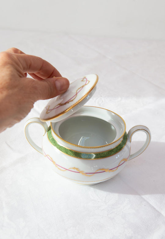 Azucarero HAVILAND Limoges Vieux Paris Vert