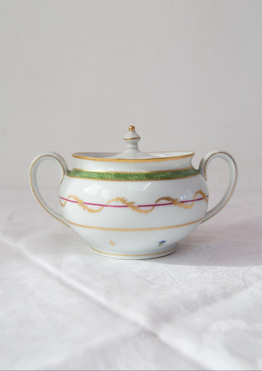 Azucarero HAVILAND Limoges Vieux Paris Vert