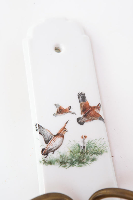 pareja apliques porcelaine de paris pajaros wall lights birds