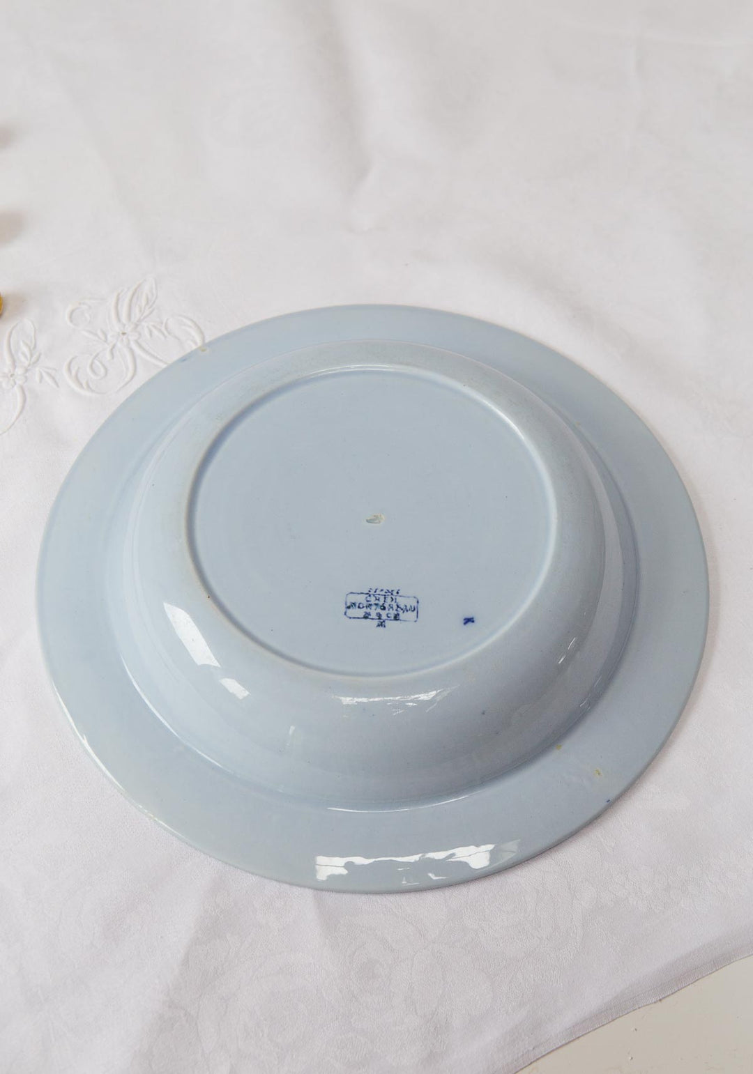 Antigua fuente honda Japon Creil Montereau (⌀ 28 cm)