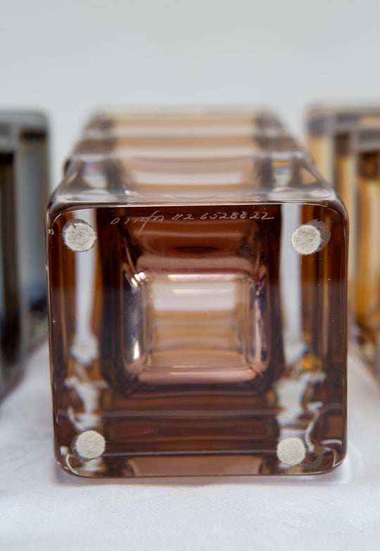 Jarrones cristal sueco Orrefors s. XX (23 cm) x UNIDAD