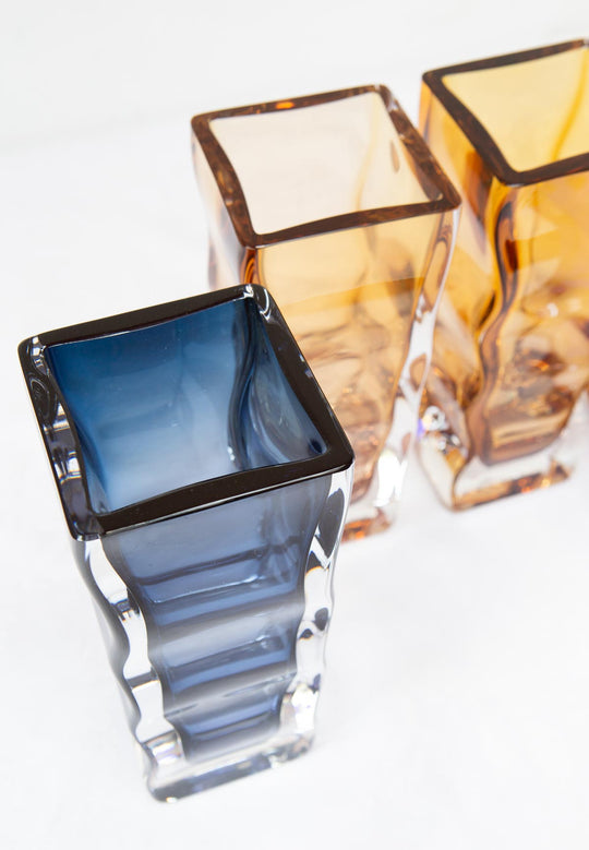 Jarrones cristal sueco Orrefors s. XX (23 cm) x UNIDAD