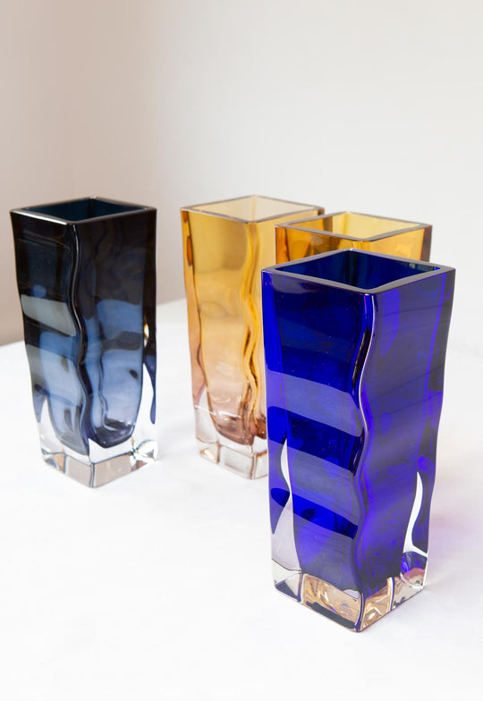 Jarrones cristal sueco Orrefors s. XX (23 cm) x UNIDAD