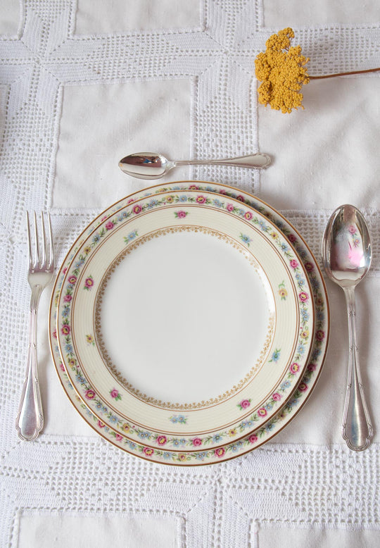 Antigua CUBERTERÍA PARA 12 francesa ERCUIS TRIANON c. 1940 (40 PIEZAS)