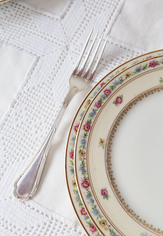 Antigua CUBERTERÍA PARA 12 francesa ERCUIS TRIANON c. 1940 (40 PIEZAS)