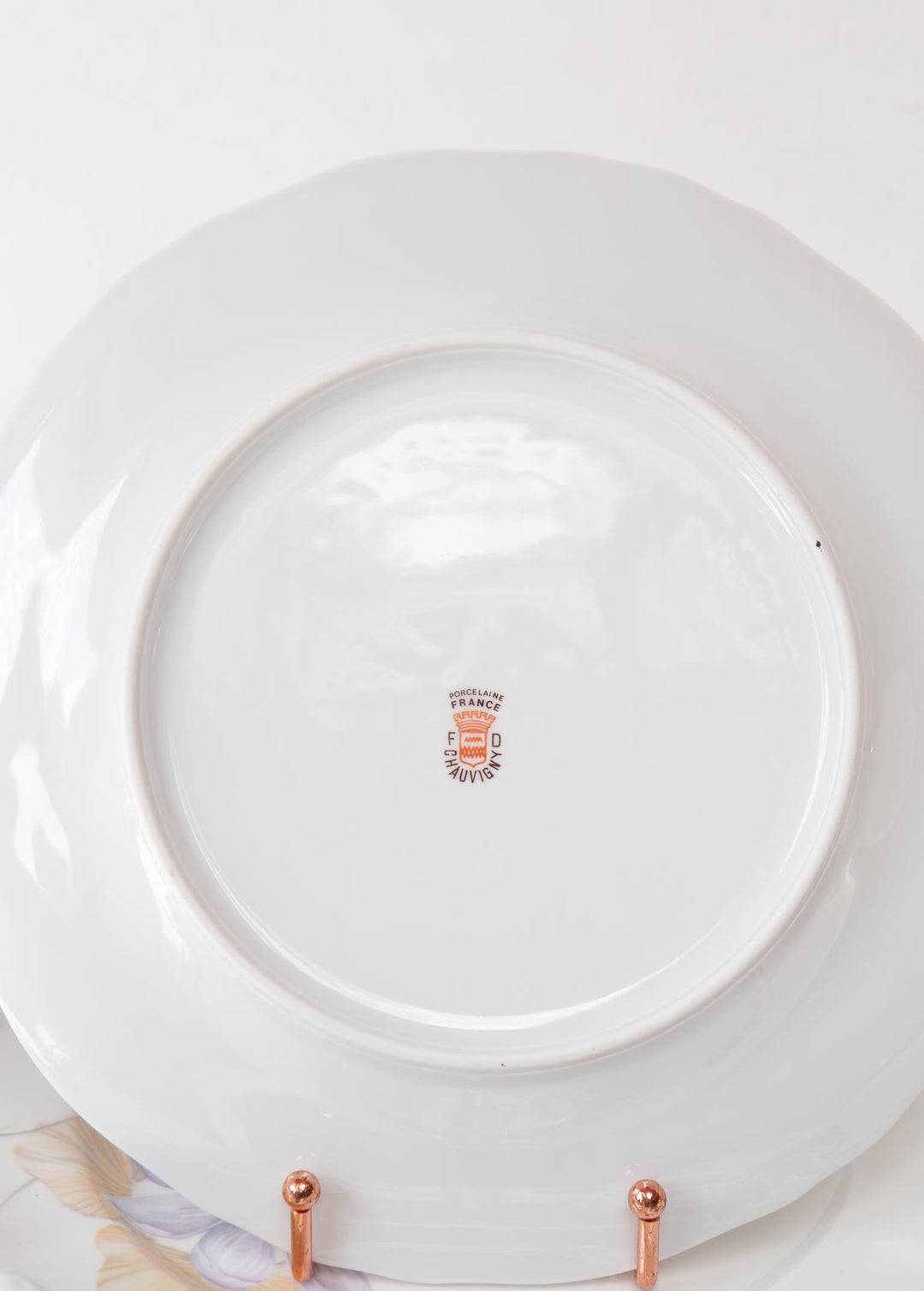 Juego platos LLANOS y POSTRE porcelana francesa Chauvigny PARA 6 (13 piezas)