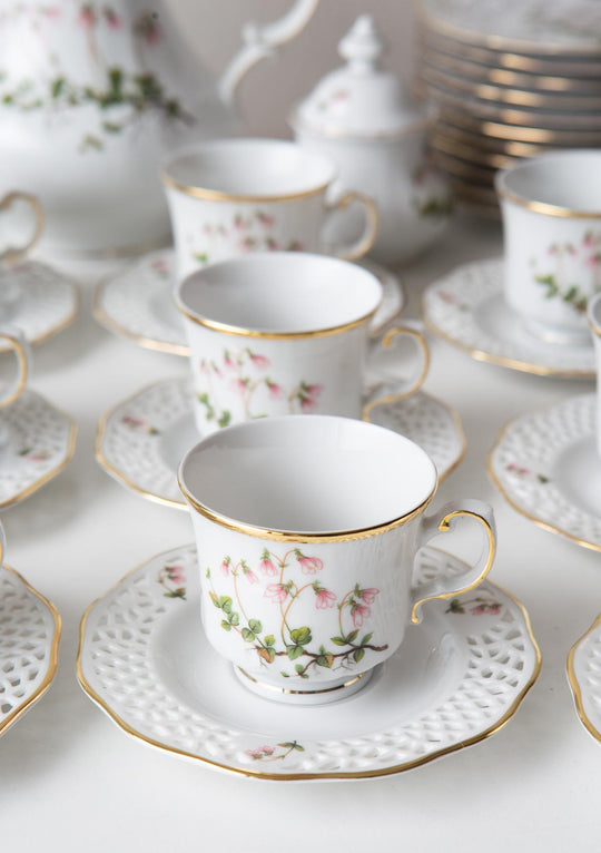 juego café porcelana sueca linnea borealis hackefors