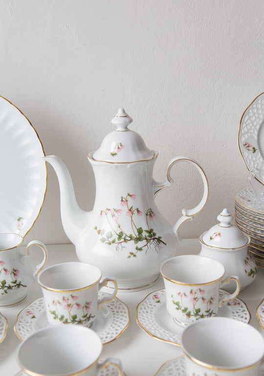 juego café porcelana sueca linnea borealis hackefors