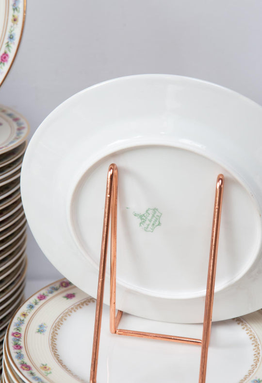 Antigua vajilla porcelana Limoges Charles Ahrenfeldt 1920s (55 PIEZAS)
