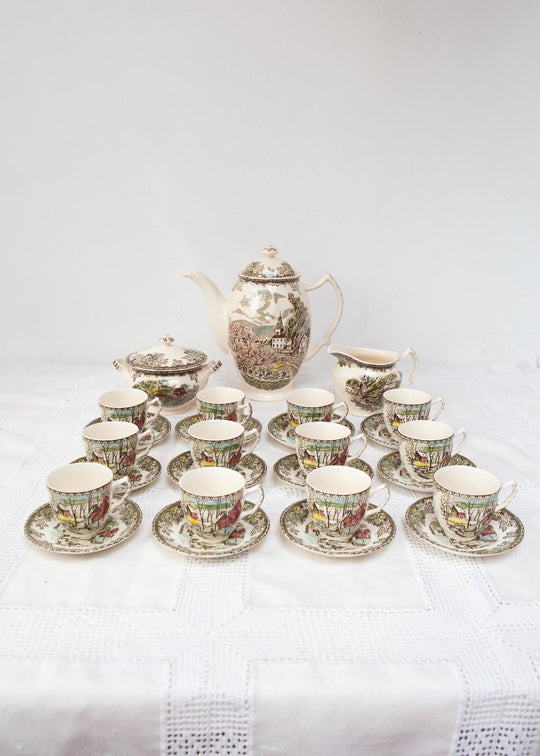 juego café inglés the ice house the friendly village johnson bros coffee service