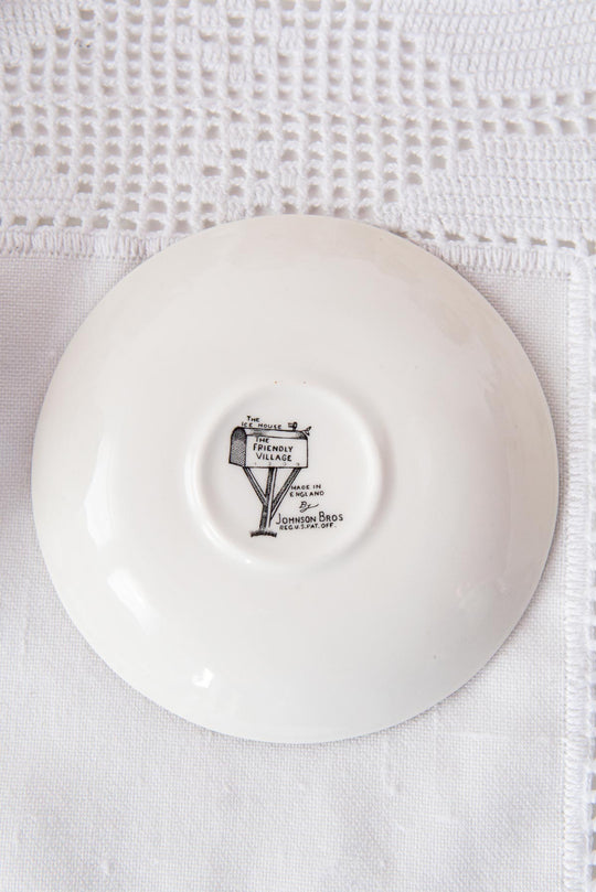 Juego de café inglés PARA 12 The Friendly Village Johnson Bros c. 1960 (27 PIEZAS)