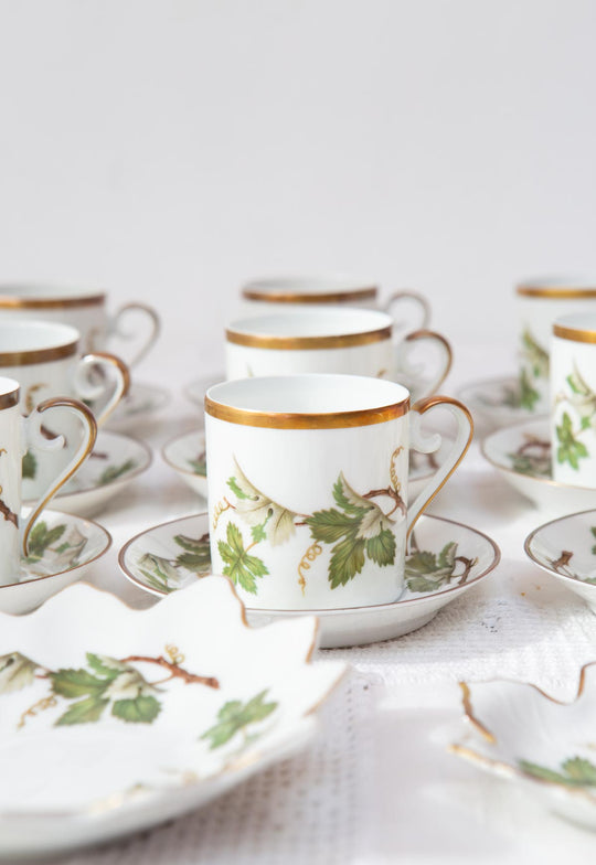 Juego de café en porcelana sueca Hackefors PARA 12 (27 PIEZAS)