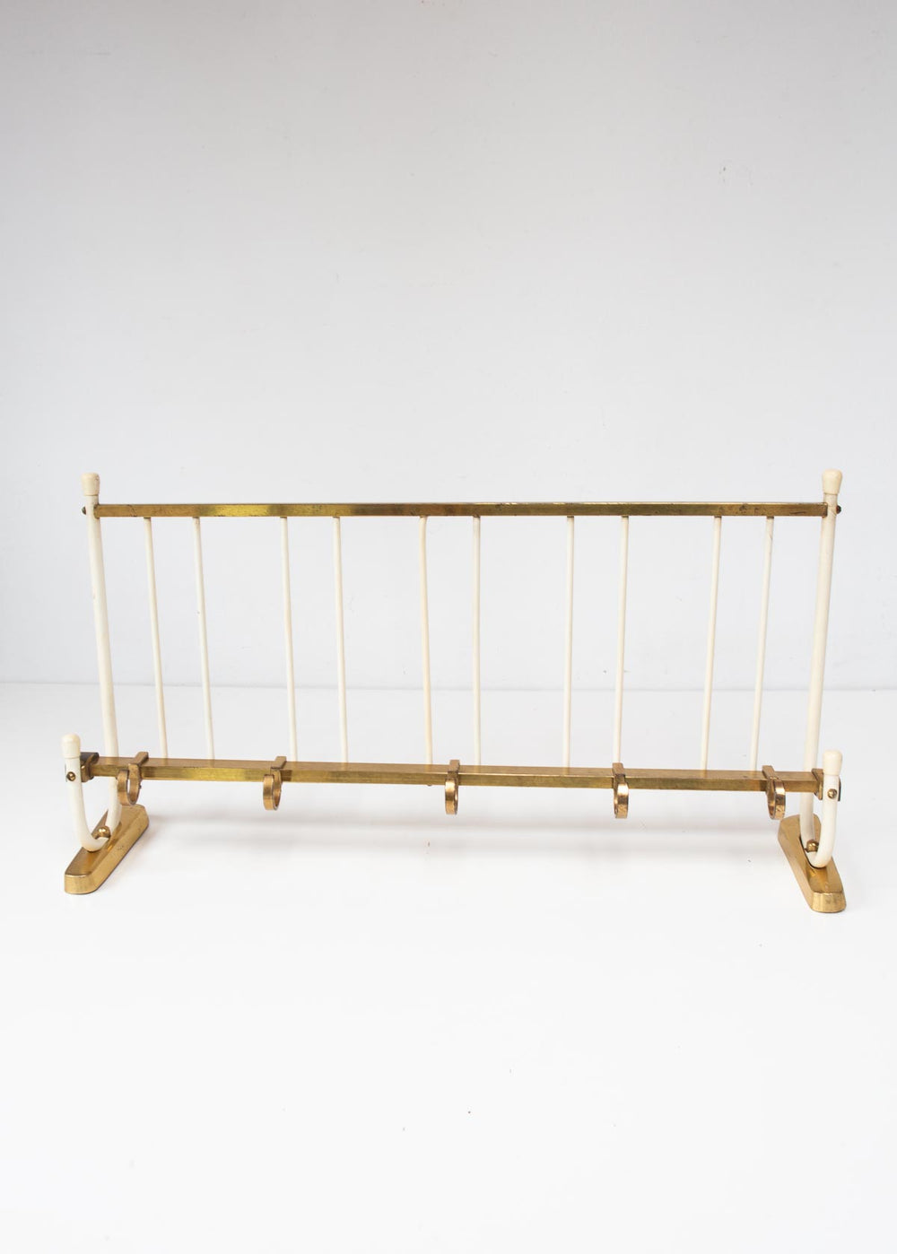 Perchero de pared vintage en latón años 50 (60 cm)