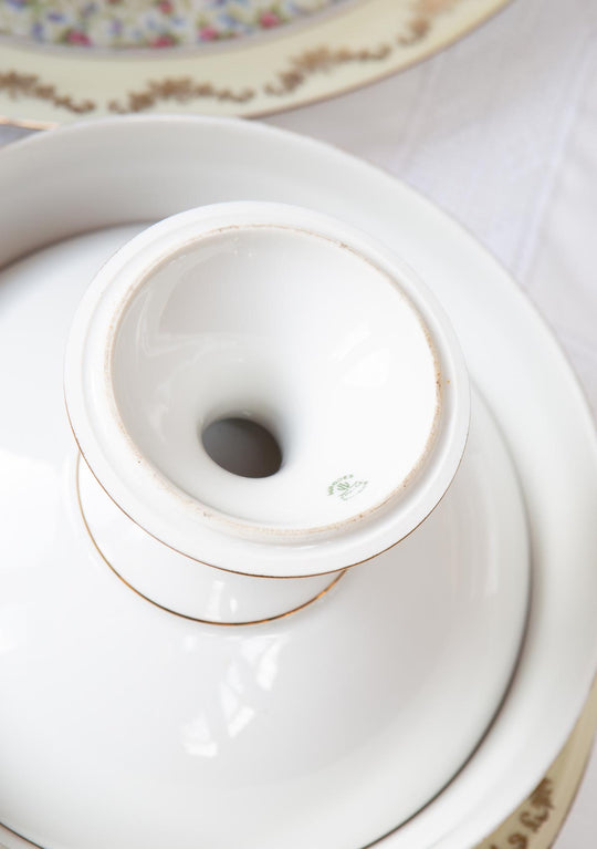 Antigua vajilla porcelana Limoges Unique florecillas c. 1930-40s (61 PIEZAS)