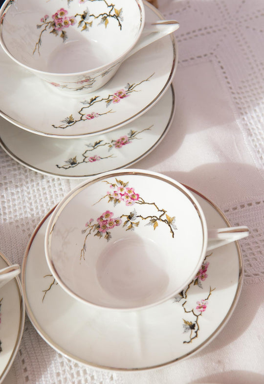 juego te porcelana limoges art deco