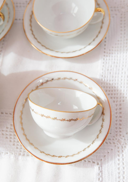 Juego de té o café para 11 porcelana francesa Limoges años 1960 (26 PIEZAS)