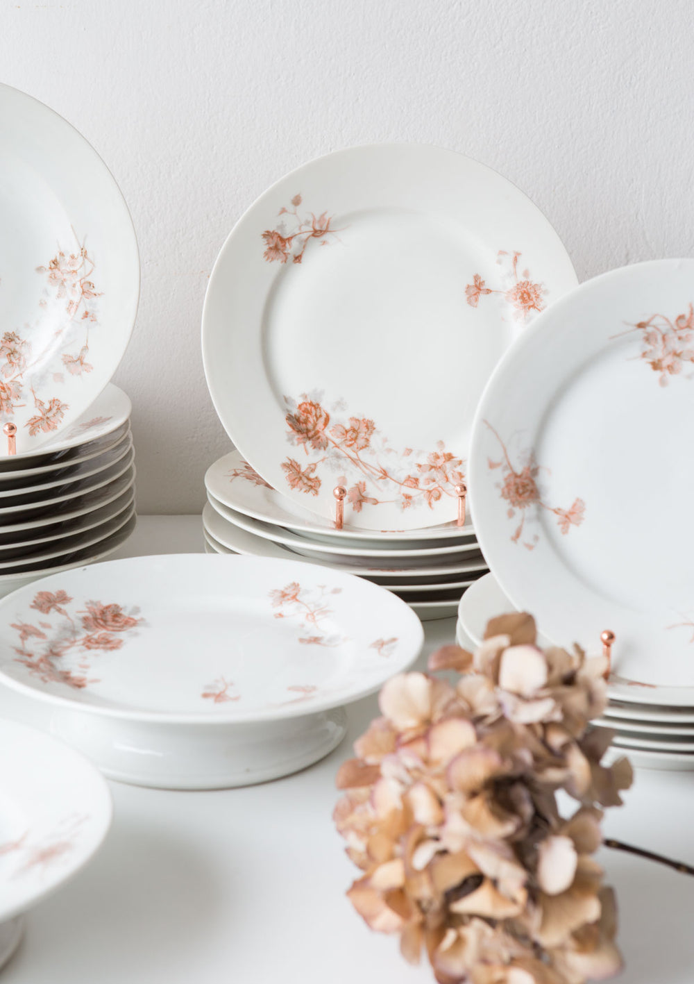 Vajilla porcelana francesa Adolphe Hache s XIX antique french dinner service