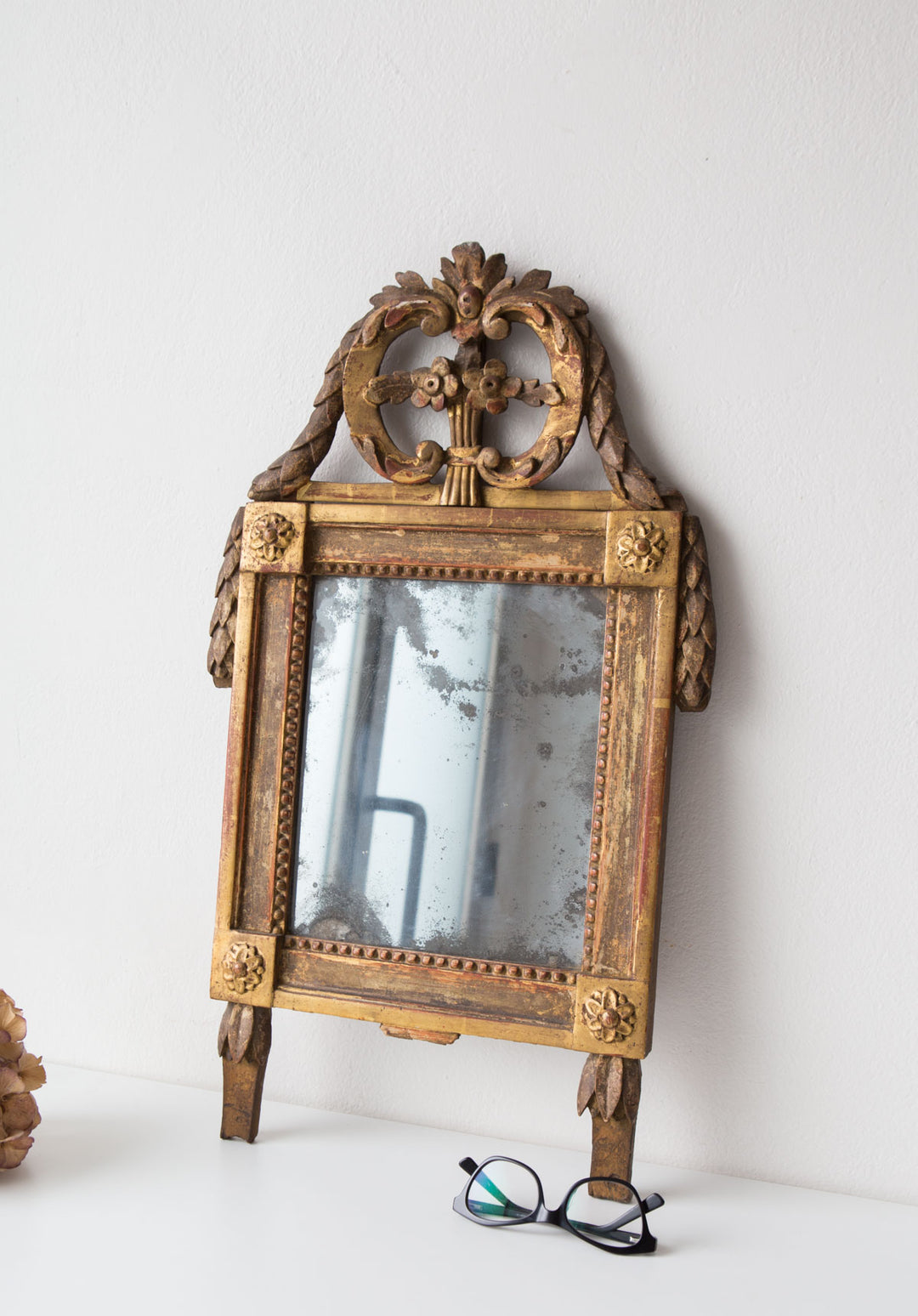 Antiguo espejo francés Luis XVI s. XVIII antique french 18th century mirror