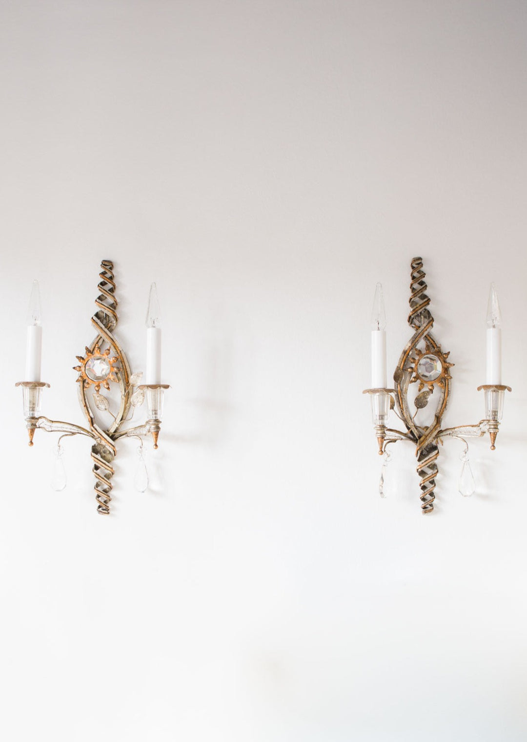 pareja apliques italianos banci vintage italian sconces wall lights