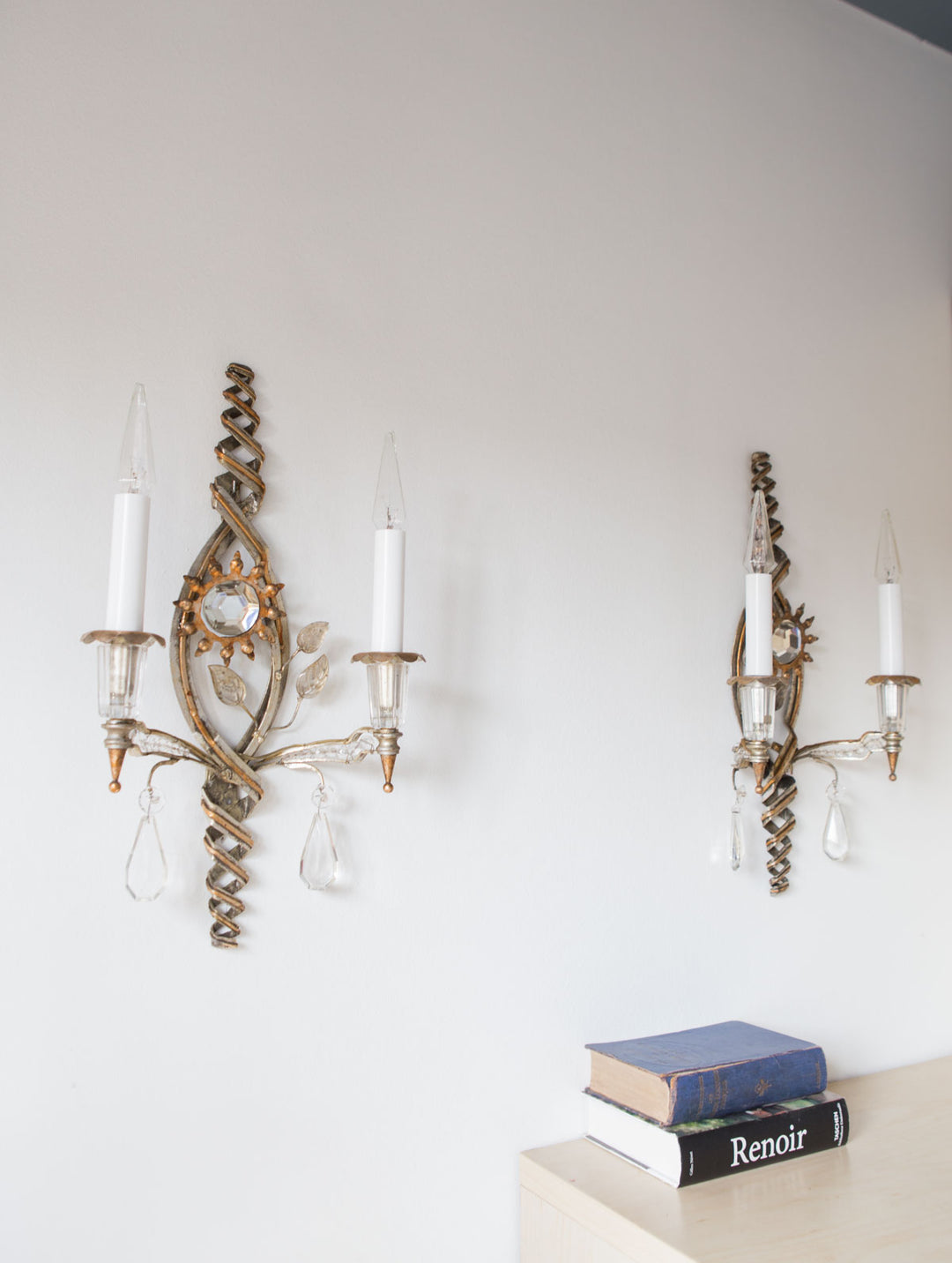 pareja apliques italianos banci vintage italian sconces wall lights